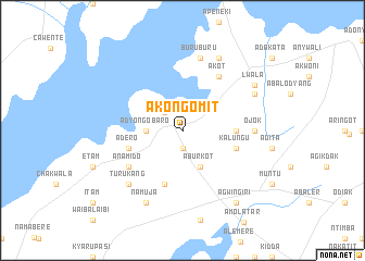 map of Akongomit