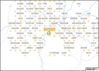 map of Akoon