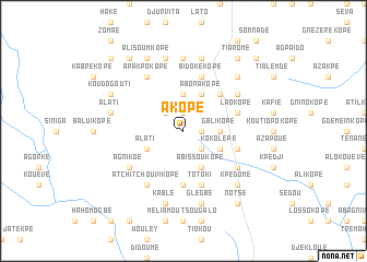 map of Akopé