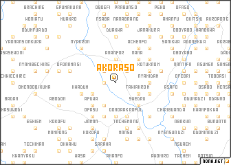 map of Akoraso