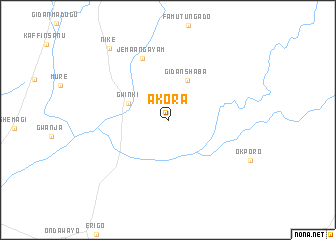 map of Akora