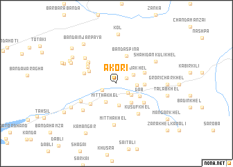 map of Akori