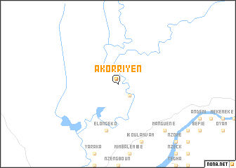 map of Akorriyen
