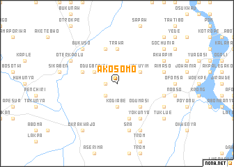 map of Akosomo