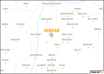 map of Akossa