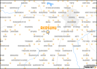 map of Akosumu