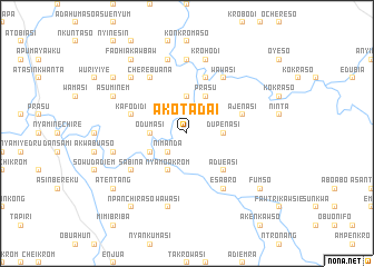 map of Akotadai