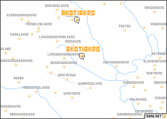 map of Akotiakro