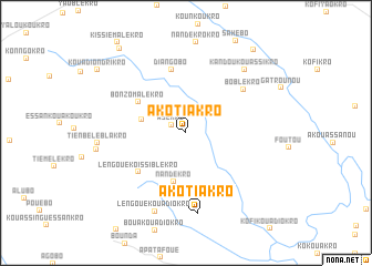 map of Akotiakro