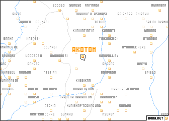 map of Akotom