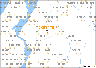 map of Akototime