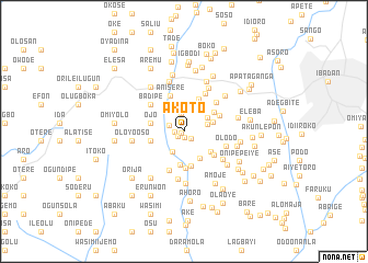 map of Akoto