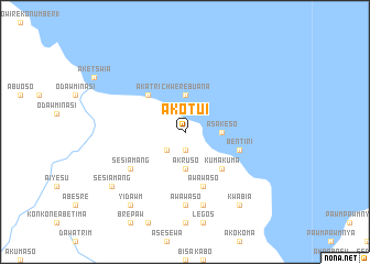 map of Akotui