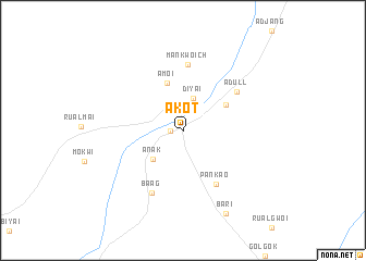 map of Akot