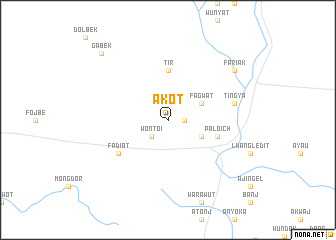 map of Akot