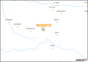 map of Akouata