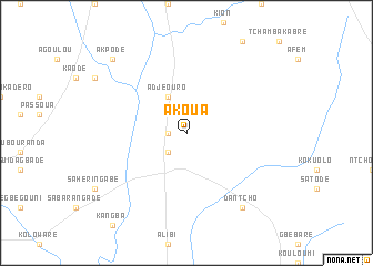 map of Akoua