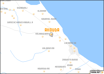 map of Akouda