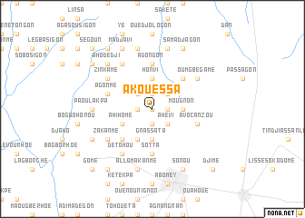 map of Akouessa