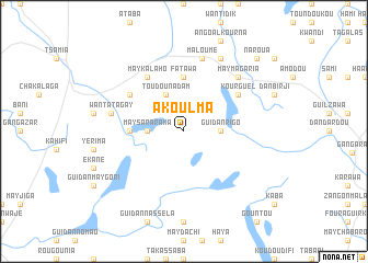 map of Akoulma