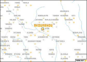 map of Akoumahou