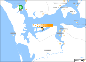 map of Akoumounou