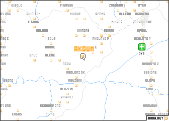 map of Akoum