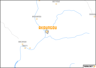 map of Akoungou