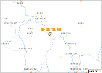 map of Akounilen