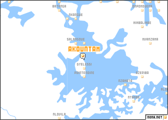 map of Akountam