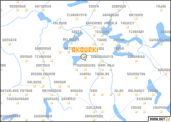 map of Akourki