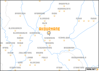 map of Akourmane