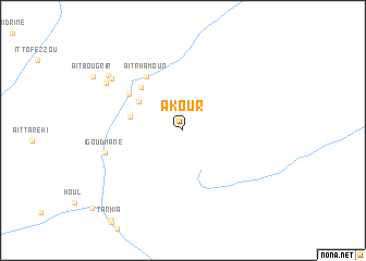 map of Akour