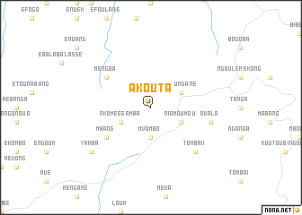 map of Akouta