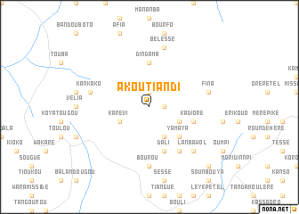 map of Akoutiandi