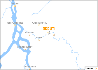 map of Akouti