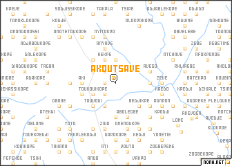 map of Akoutsavé