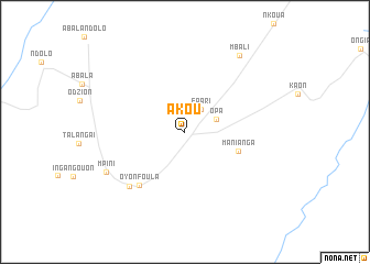 map of Akou