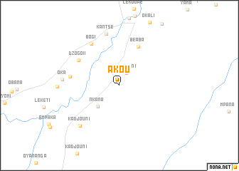 map of Akou