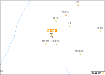 map of Akou