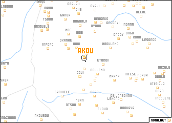 map of Akou