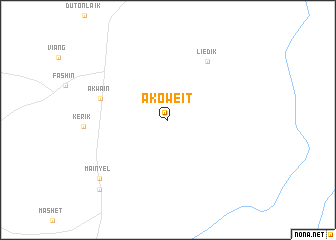 map of Akoweit