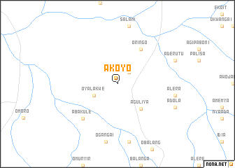 map of Akoyo
