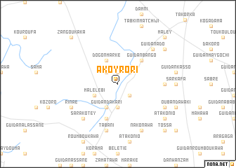 map of Akoyrori