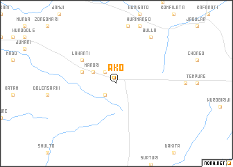 map of Ako