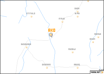 map of Ako