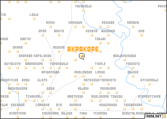 map of Akpakopé