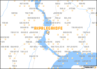 map of Akpalegakofe
