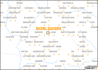 map of Akpaloukopé