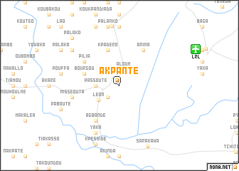 map of Akpanté